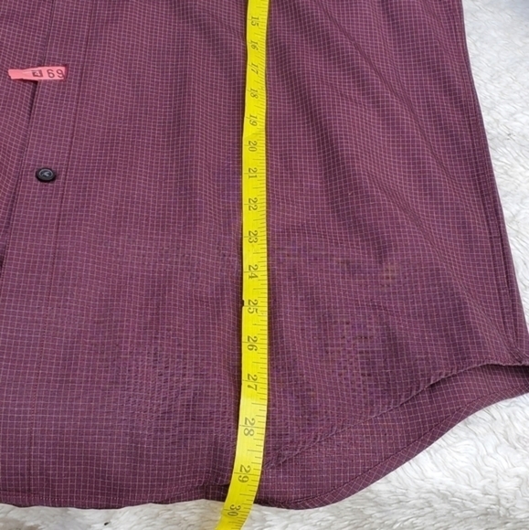 Joseph Abboud plaid button down shirt L - Picture 9 of 9